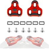 NELboNs Bicycle Cleats Compatible with Look Keo Bike Pedal, 3-Hole Grip Blade 2 Max Carbon Classic Cleats Bicycle Cleat Shoe Plate Set for Road Biking, Cycling Racing, Competition Cycling