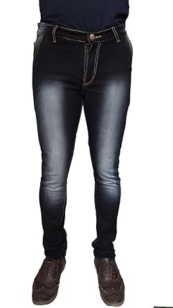 cross pocket black jeans