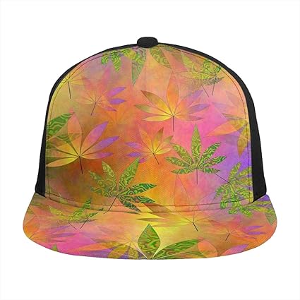 colorful flat bill hats