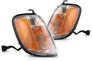 CARLIGHTS360 For 1998-2000 Nissan Frontier Pair Park/Signal Lights Driver and Passenger Side NI2520124 + NI2521124 | 26125-7Z425 + 26120-7Z425