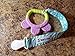 Pacifier Clips That Never Fail, Super Cute Holder Designed for Girls 3 Pack Best for Soothie Pacifiers, Teething Rings, Teether Toys, Baby Shower Gift