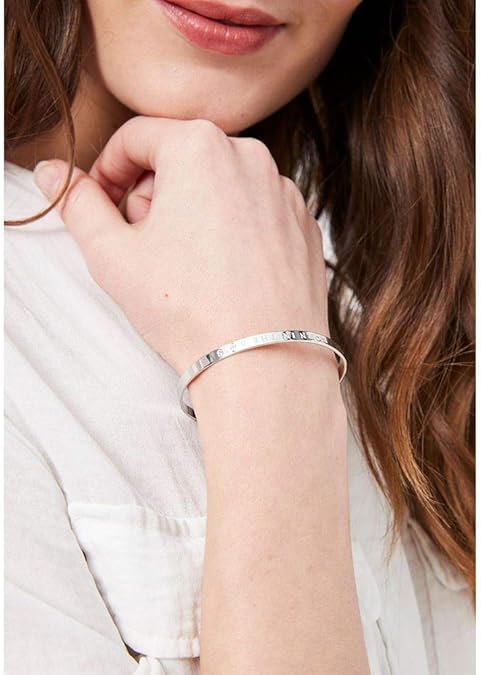 Mes Bijoux Fr Bracelet Jonc Classique En Laiton Argente Mon Mari A Une Femme Formidable Amazon Fr Bijoux