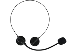Skeleteen Rockstar Costume Accessories Headset - Fake Rock Star MJ Singer Microphone and Headphones Costume Accessory Prop