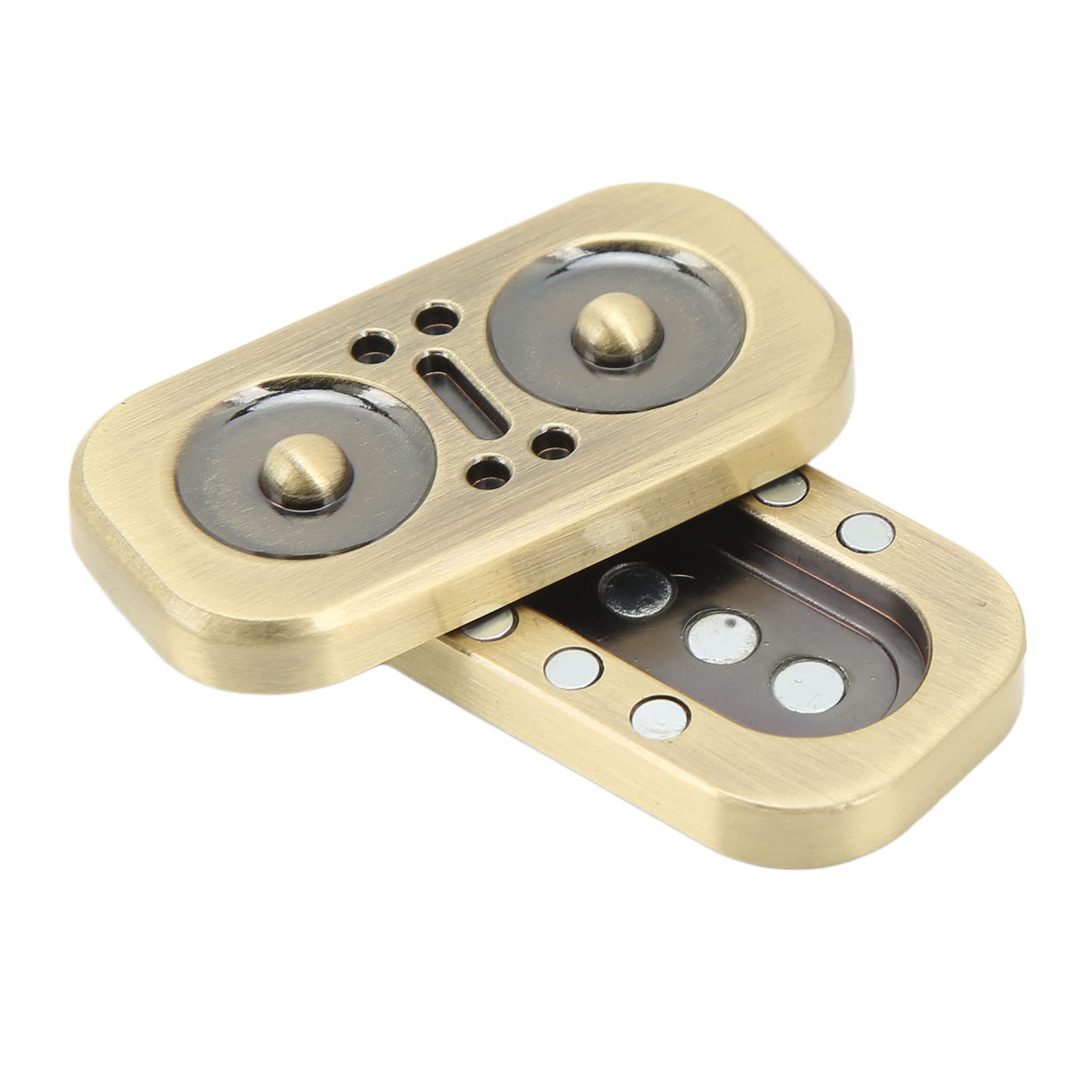 Elprico Owl Fidget Slider, ADHD Fidget Slider Toy Pressure Anxiety Relieving for Office(Gold)