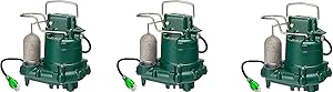 Zoeller M63 Premium Series 5 Year Warranty Mighty-Mate Submersible Sump Pump, 1/3 Hp (Pack of 3)