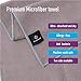 GreatBelle Yoga Towel with Storage Pouch (72″ x 26″) Gray – Non-Slip Super Absorbent Microfiber Mat Yoga Towel Use for Bikram and Hot Yoga Pilates Fitness Exercise and Stretchingthumb 3