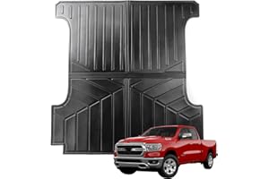 Puermto Bed Mats Compatible with 2019-2023 Dodge Ram 1500 (Not fit Classic) 5.7ft Short (67.4in-68.4in) Bed, All Weather Waterproof Protection Accessories Truck Bed Mats Bed Liners DR01