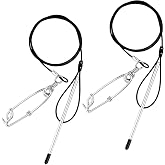 Soulchen 2 Pcs 3ft Heavy Duty Fish Stringer with Shark Clip