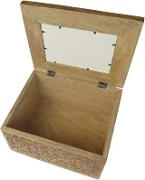 Purity Style Large Wooden Memory Keepsake Box with Built-in Photoframe view 2