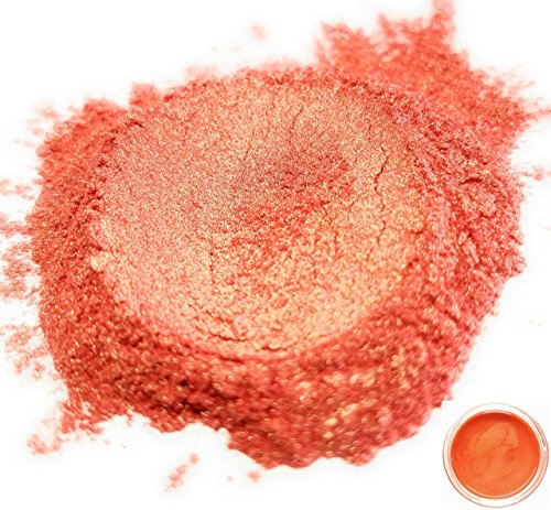 50gr "Rikugien Orange" Mica Powder Pigments (Resin, Paint, Epoxy, Soaps, Nail Polish, Liquid Wraps)