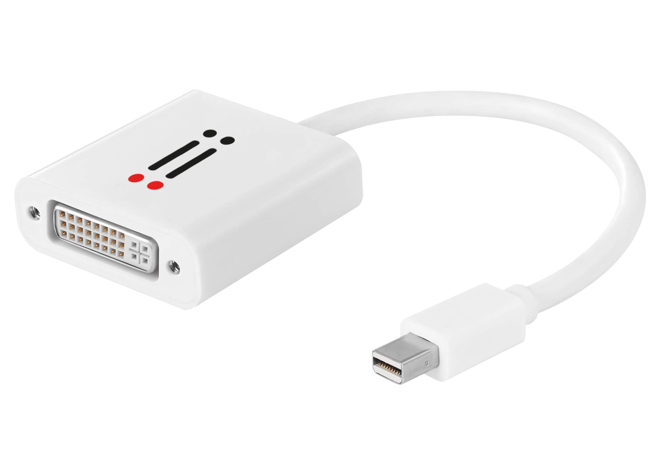 aiino italian ideas Mini DisplayPort to DVI Video Adapter and Converter, Compatible with Intel Thunderbolt, Connect DVI Monitor or Apple Cinema Display to PC / Notebook / MacBook with DisplayPort