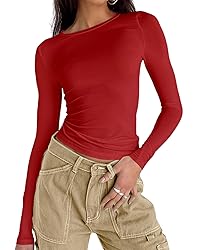 Abardsion Women's Long Sleeve Shirts Spring 2025