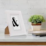 Fabian Clarke London A6 White Wood Photo Frame with Mount and Glass view 6