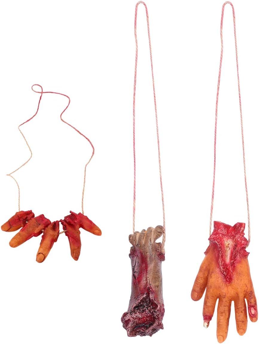 VOSAREA Halloween Bloody Decorations Hanging Bloody Body