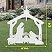 Outdoor White Nativity set primary