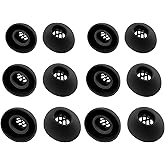 NANLANFAN Replacement Silicone Ear Tips for OnePlus Buds 4 / Buds 3 / Buds Pro 3 / Buds Pro 2 / Nord Buds 3 / Nord Buds 3 Pro Earbuds, 6 Pairs (Black, S/M/L)