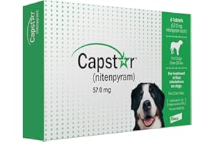 Capstar Green Box Flea Oral Treatment for Large Dogs Over 25lbs. 6 Pill/tablets (CA4925Y07AM)
