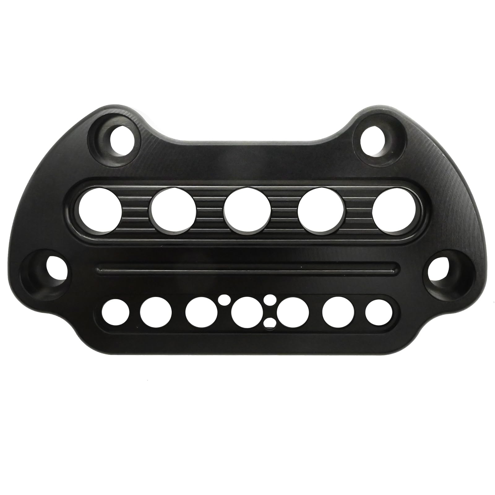 Photo 1 of Aynaxcol Motorcycle Indicator Handlebar Riser Clamp, Black Handlebar Top Riser Clmp Kit, Heavy Duty Indicator Light Handlebar Clamp, Replacement for Harley Sportster 1995-UP Dyna 2006-UP