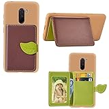 Xiaomi Pocophone F1 Case,DAMONDY Luxury Leaf Wallet