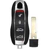 1x New Replacement Proxy Key Fob Remote Shell / CASE Compatible with & Fit for Porsche Vehicles - MPN KR55WK50138-08 (NO Electronics or Chip Inside)