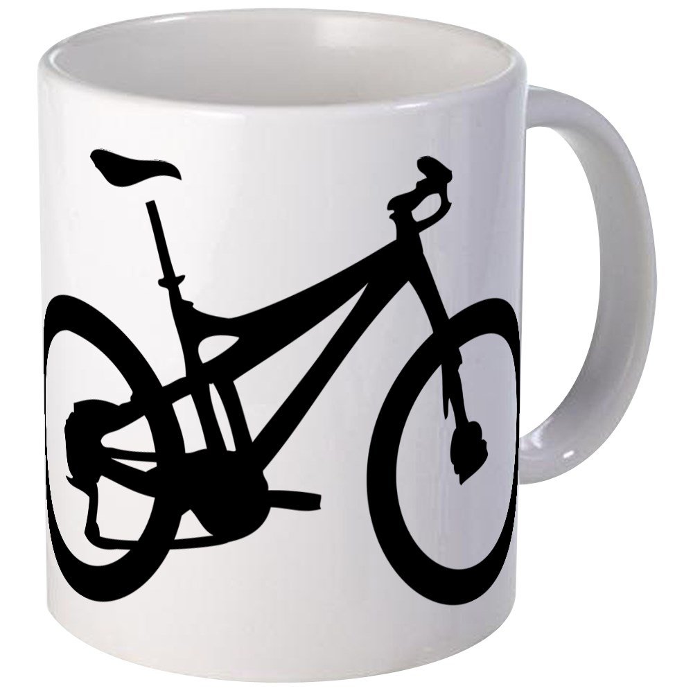 CafePress Black Mountain Bike Bicycle Mug Unique Coffee Mug, Coffee Cup Coffee