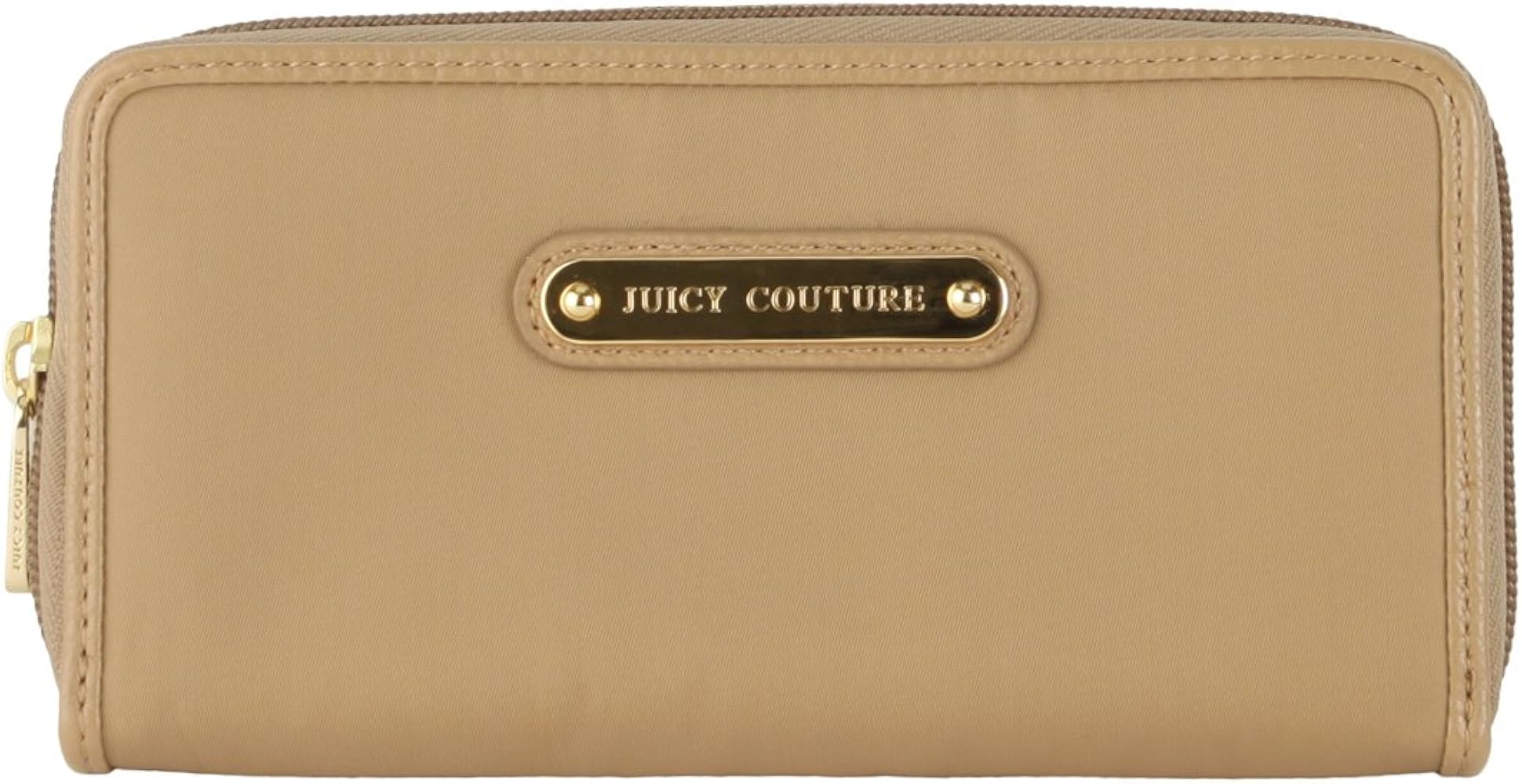 Amazon Com Juicy Couture Nylon Zip Continental Wallet Beige Shoes