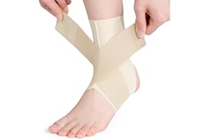 Galvaran Ankle Brace, Adjustable Breathable Compression Ankle Support，for Men and Women with Sprained Ankles, Ankle Wrap Stabilizing Ligaments, Plantar Fasciitis Relief