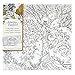 Art Alternatives Johanna Basford Enchanted Forest Coloring Canvas-Owl in Tree
