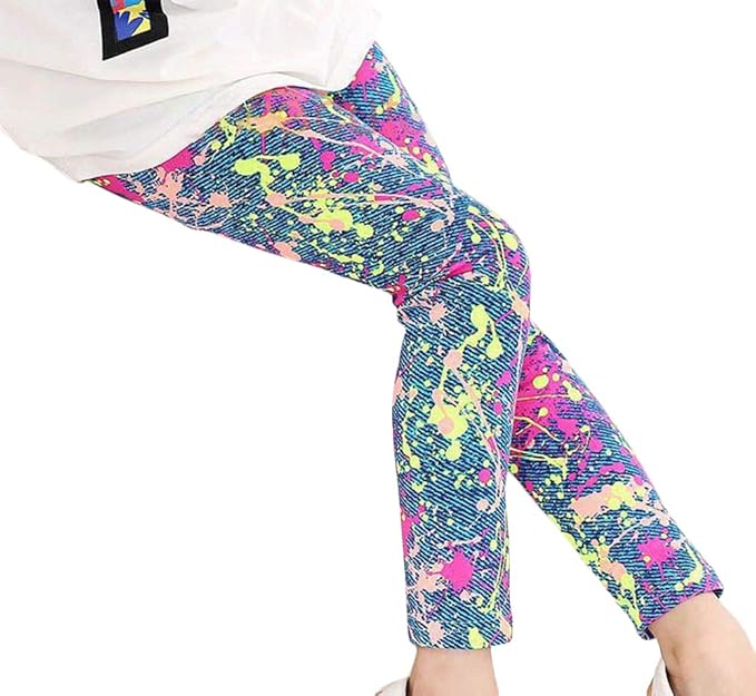 Amazon Co Jp Plus Nao プラスナオ レギンス スパッツ 猫 蝶 花柄 フラワー キッズ ジュニア ボトムス ストレッチパンツ 女の子 女児 おしゃれ かわいい 服 ファッション小物