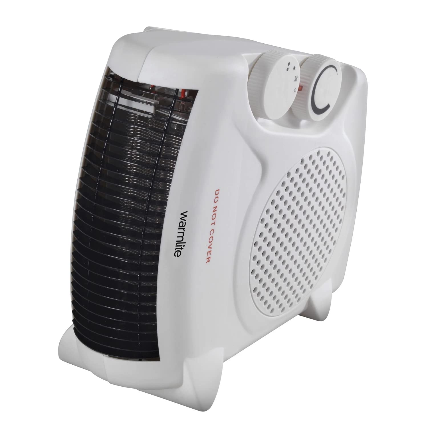 Warmlite WL44001 Thermo Fan Heater with 2 Heat Settings and Overheat Protection, 2000W, White