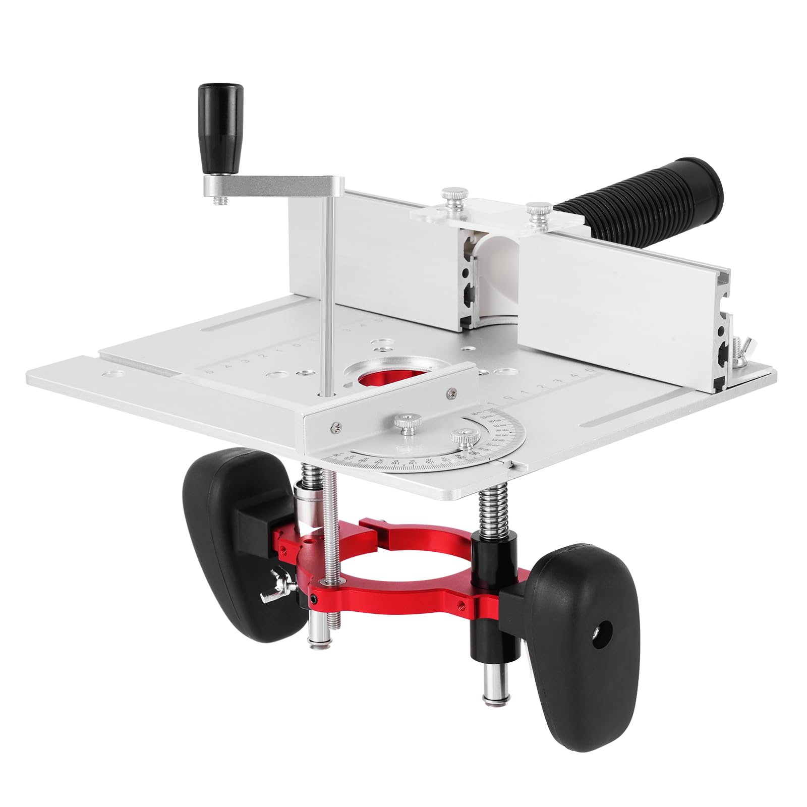 Photo 1 of Meticuloso Router Lift Systems, Aluminium Router Table Insert Plate, Updated Router Lift Base for Completely Cylindrical Router with Diameter 2.5-2.56 in