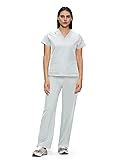 floralhue Scrubs for Women, V-Neck Scrubs Top