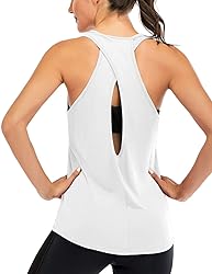 ICTIVE Womens Cross Backless Workout Tops for Women