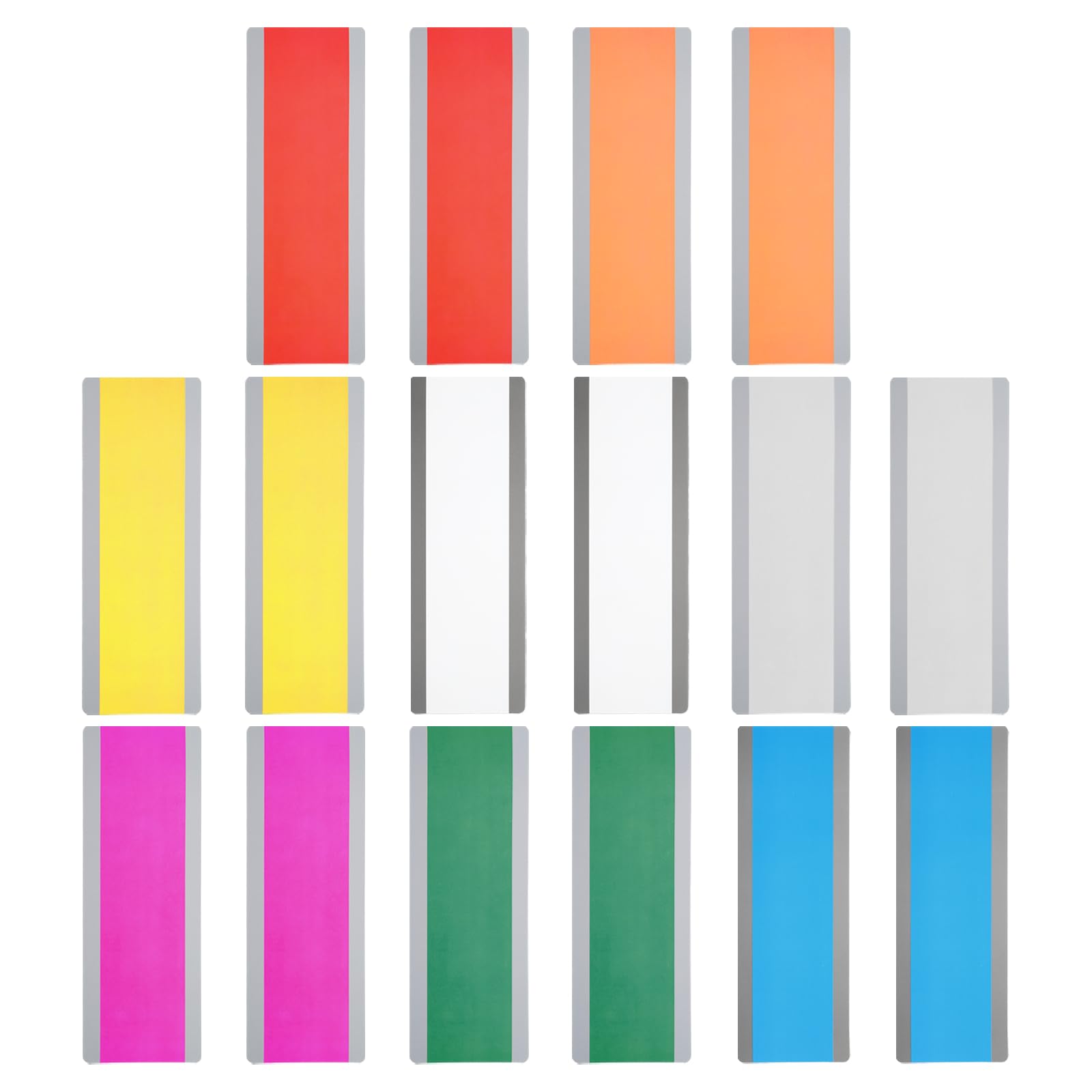 PATIKIL Guided Reading Strips, 16pcs Highlight Colored Overlay Bookmark Reading Tracking Teacher Teaching Supplies for Classroom, Transparent 8 Colors — image 1