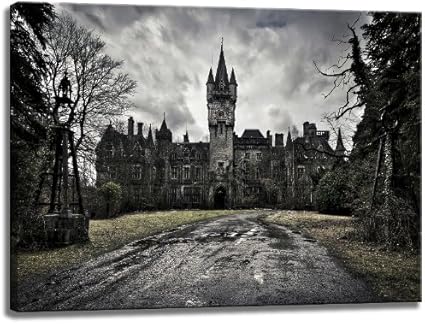 Vieux Chateau Image En Noir Blanc Sur Le Format De La Toile 100 Cm X 70 Vieux Chateau Image En Noir Blanc Sur Le Format De La Toile 100 Cm X 70
