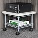 Safco Onyx Rolling Cart Printer Stand, Under-Desk Mobile Utility Table for Home Office with Steel Shelf, Gray