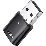 UGREEN USB Bluetooth Adapter for PC, 5.0 Bluetooth Dongle Receiver [Windows 11/10/8.1 Driver-Free], Compatible with Desktop, 