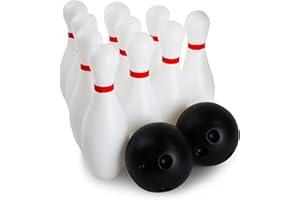 Boley Kids Bowling Set - 12 Piece Toddler Bowling Game - Indoor Outdoor Lawn Bowling Kit for Children - Lightweight, Safe, Family Play Set - Ideal Toy for Preschoolers, Garden Games, Party Fun