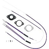 GATWOEST Pro-Grade BMX Bike Gyro Brake Cables Front + Rear (Upper + Lower) with Spinner Rotor Full Kit BMX Bicycle Brake Lines Set Cable Wire&amp;Housing -Stable,Flexible and Long-Lasting