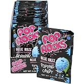 Pop Rocks Blue Razzberries (Pack of 24) &ndash; Tangy Popping Candy with Fruity Flavor &ndash; Perfect for Parties, Candy Bowls, Gifts, and Fun Snacking