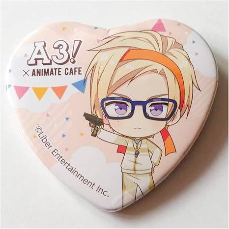 Amazon 古市 左京 ａ3 アニメイトカフェ 第5弾 トレーディング ハート缶バッジ 運動会ver アニカフェ グッズ 缶バッジ 缶バ Animate Cafe アニメ 萌えグッズ 通販