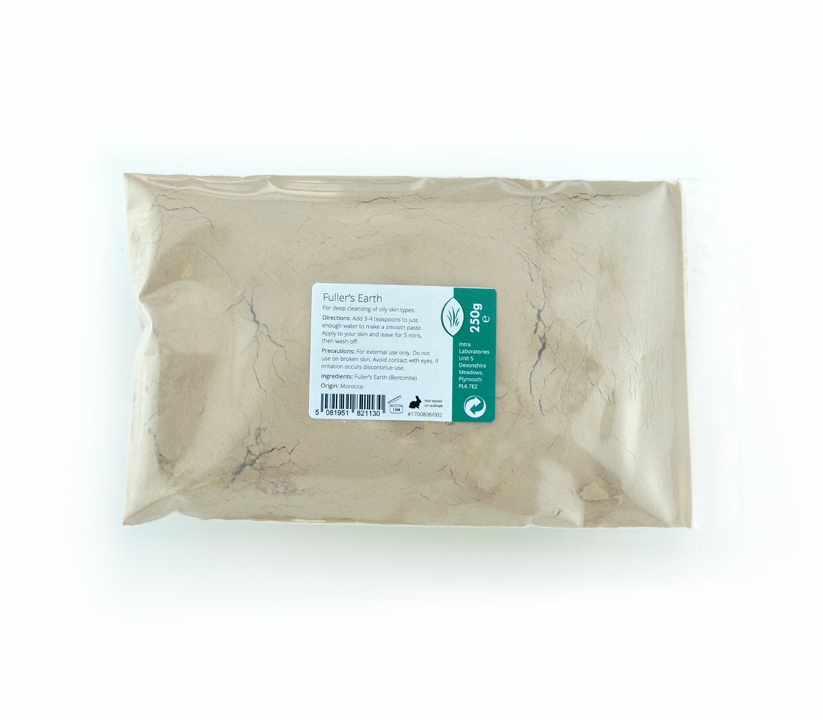 Fullers Earth Fine Powder 250g - Pure & Natural Calcium Bentonite