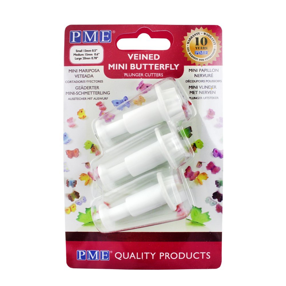 PME BU911 Mini Butterfly Plunger Set, White, 4.5 x 2.7 x 2.7 cm