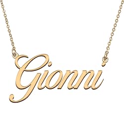 HUAN XUN Customized Custom Simple Any Name Necklace