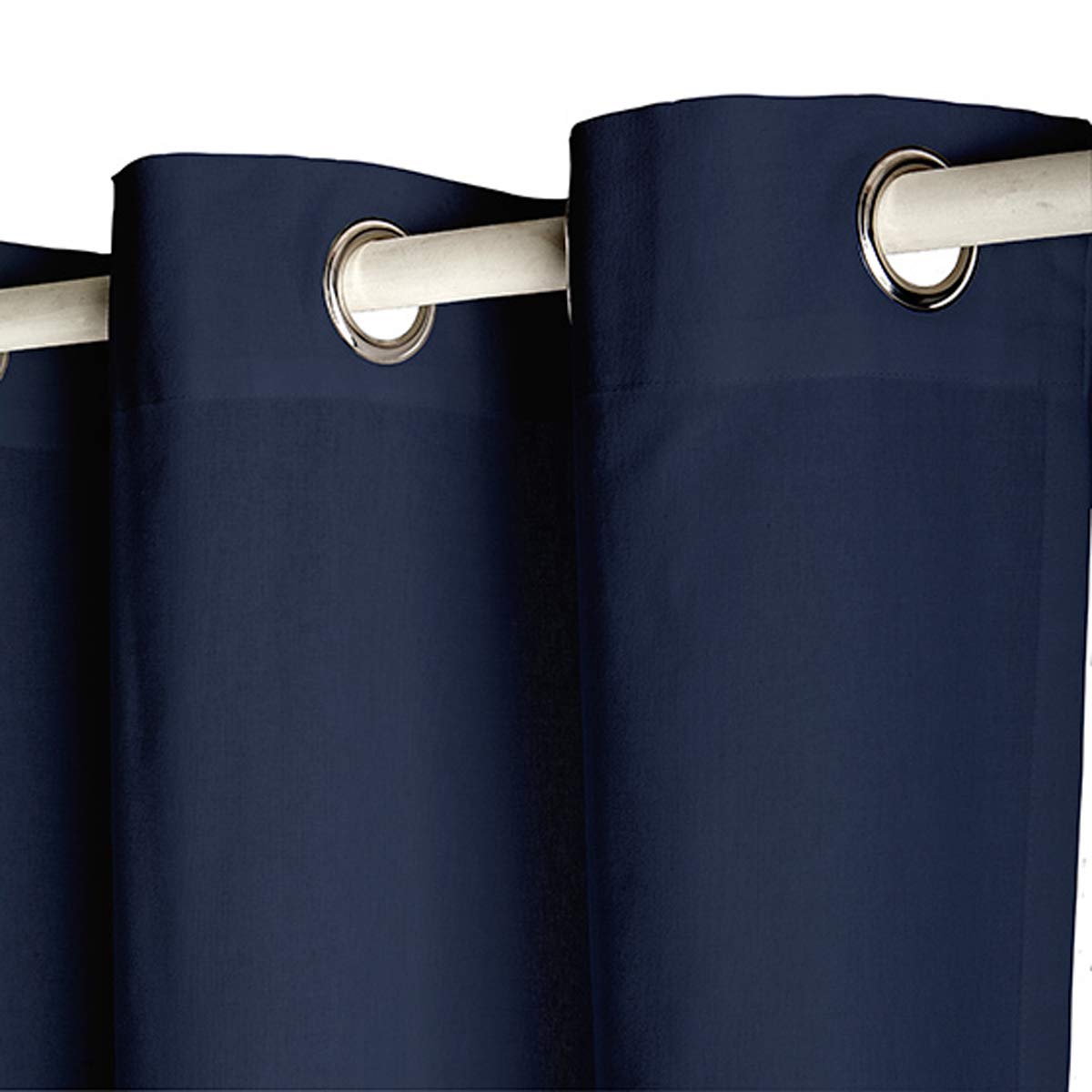 TODAY 257348 Polyester Blackout Curtain - 140 x 260 cm, Cotton, Ciel d'orage/Bleu Marine, 140x250 cm — image 1