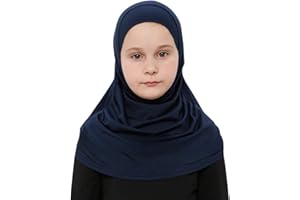 Prien Easy To Wear Hijab For Girls, Muslim Scarf for Kids, Instant Hijabs For Women, Viscose Children Scarves For Ramadan Eid