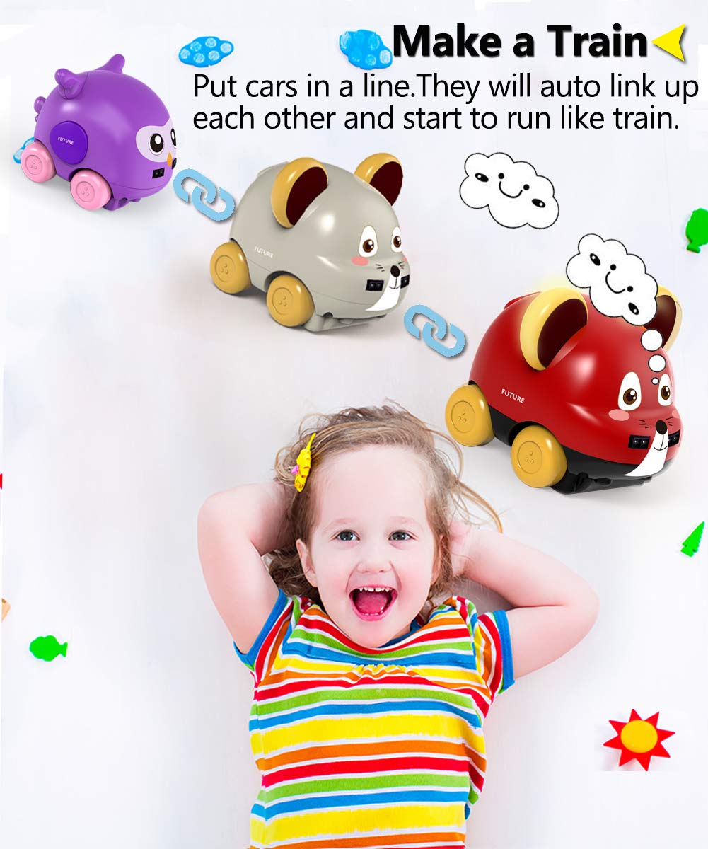 POWERbeast Toddler Toy Cars with Hand Control,Auto Follow,Obstacle Avoidance,Remote Control Car for Boys and Girls Toy,Ideal Gifts for Toddlers,Baby,Children