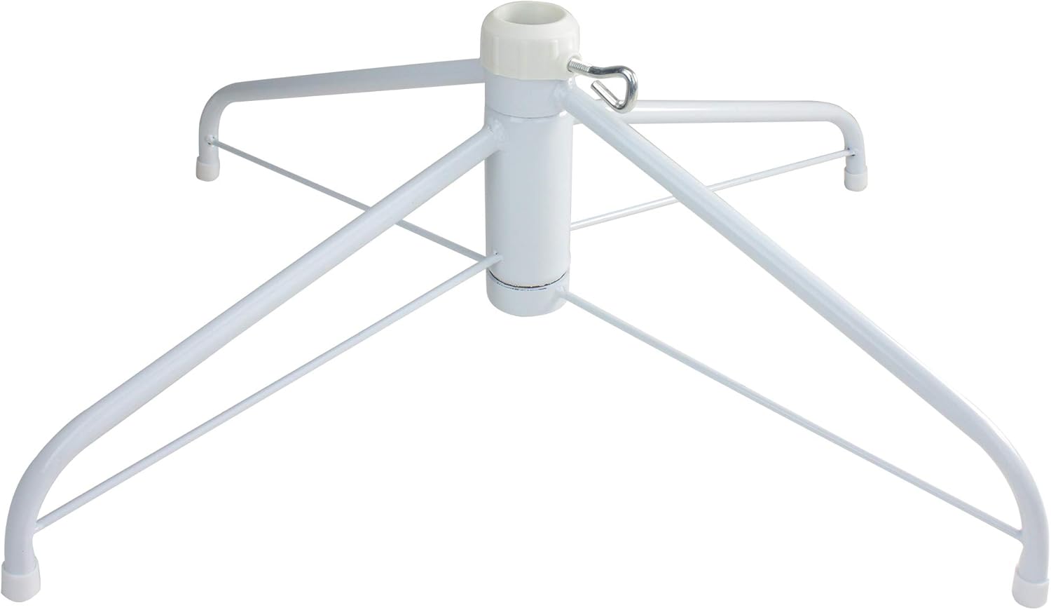 Tree Stands - Northlight White Metal Christmas Tree Stand for 6.5'-7.5' Artificial Trees