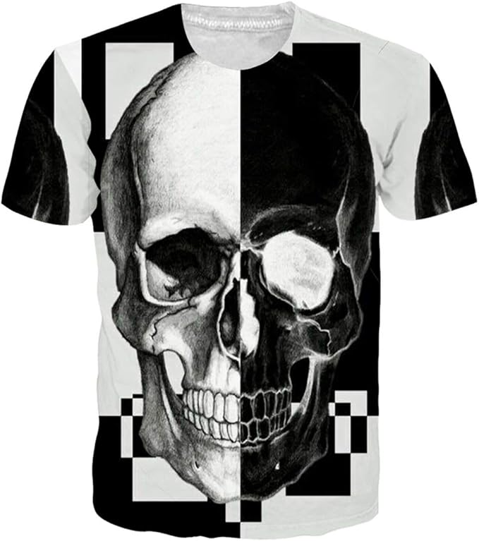 Goodstoworld Unisex 3D Camiseta Divertidas Impresa Personalizada Verano Casual tee Shirts S-XXL