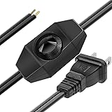 [UL Listed] PLUSPOE Rotary Dimmer Switch w/ 5.0ft